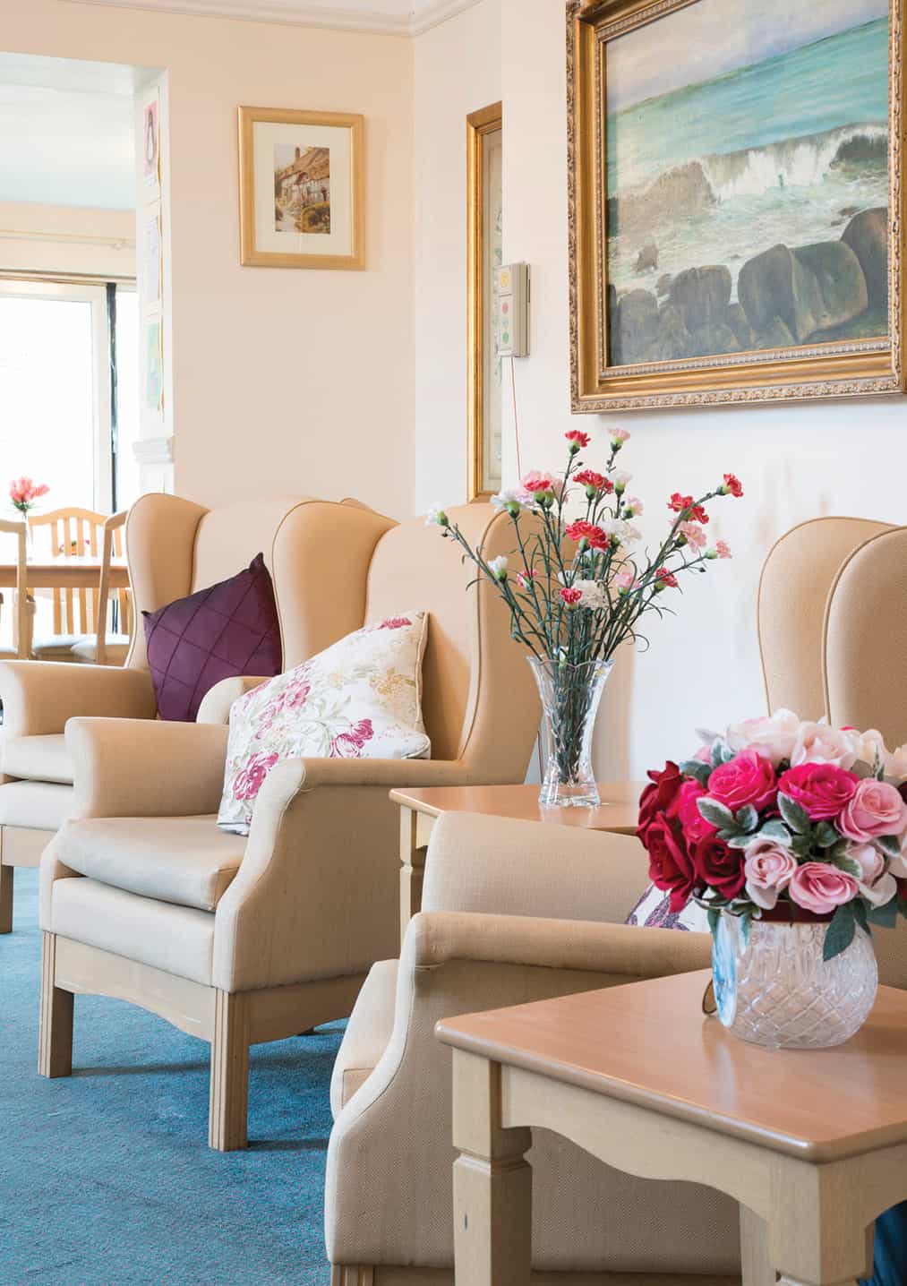 Accommodation - Living room at St Vincent's