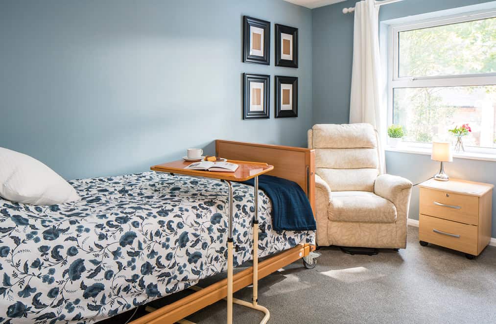 Accommodation - Blue bedroom at St Vincent's