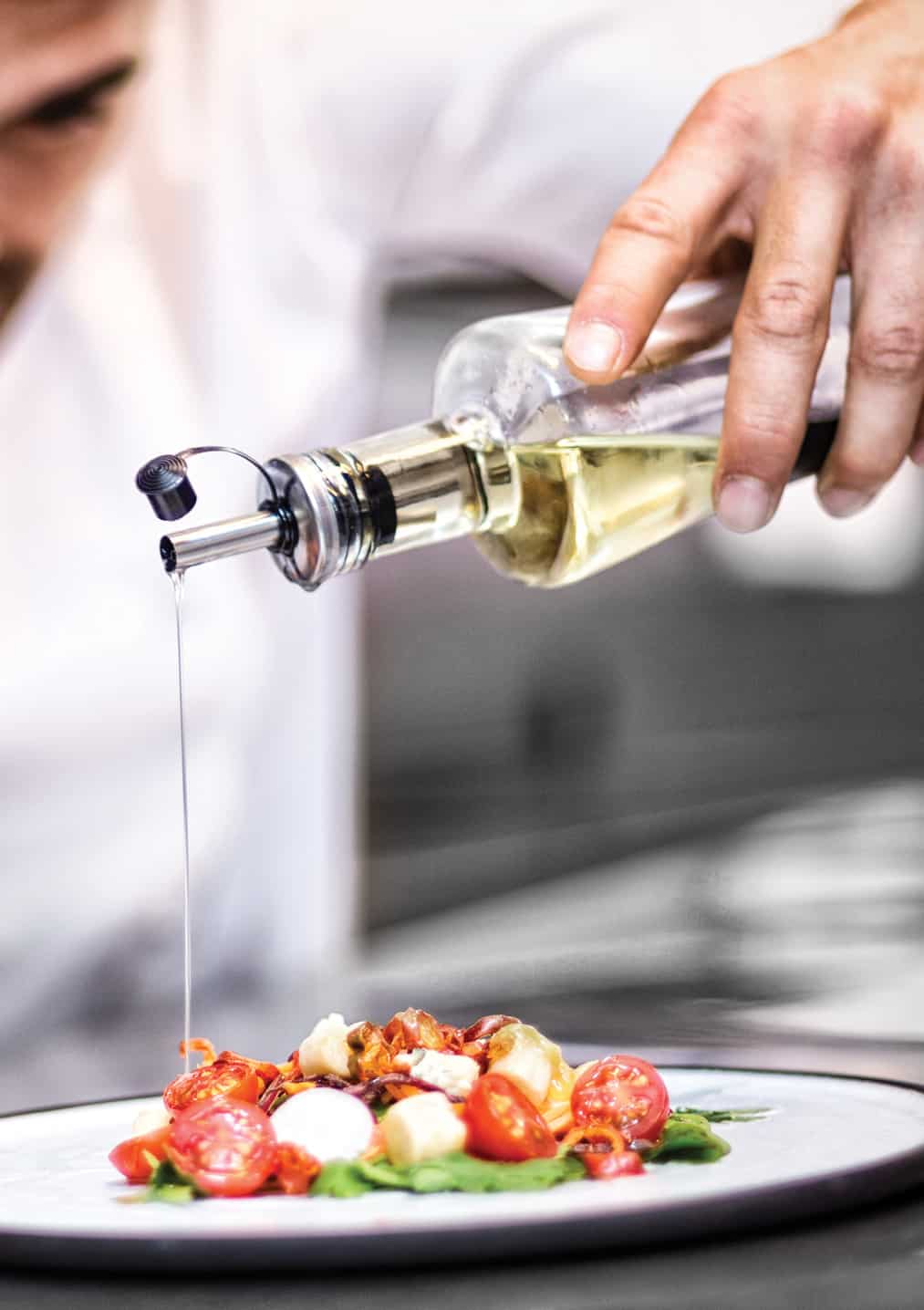 Nutrition - St Vincent's chef preparing a Tomato salad
